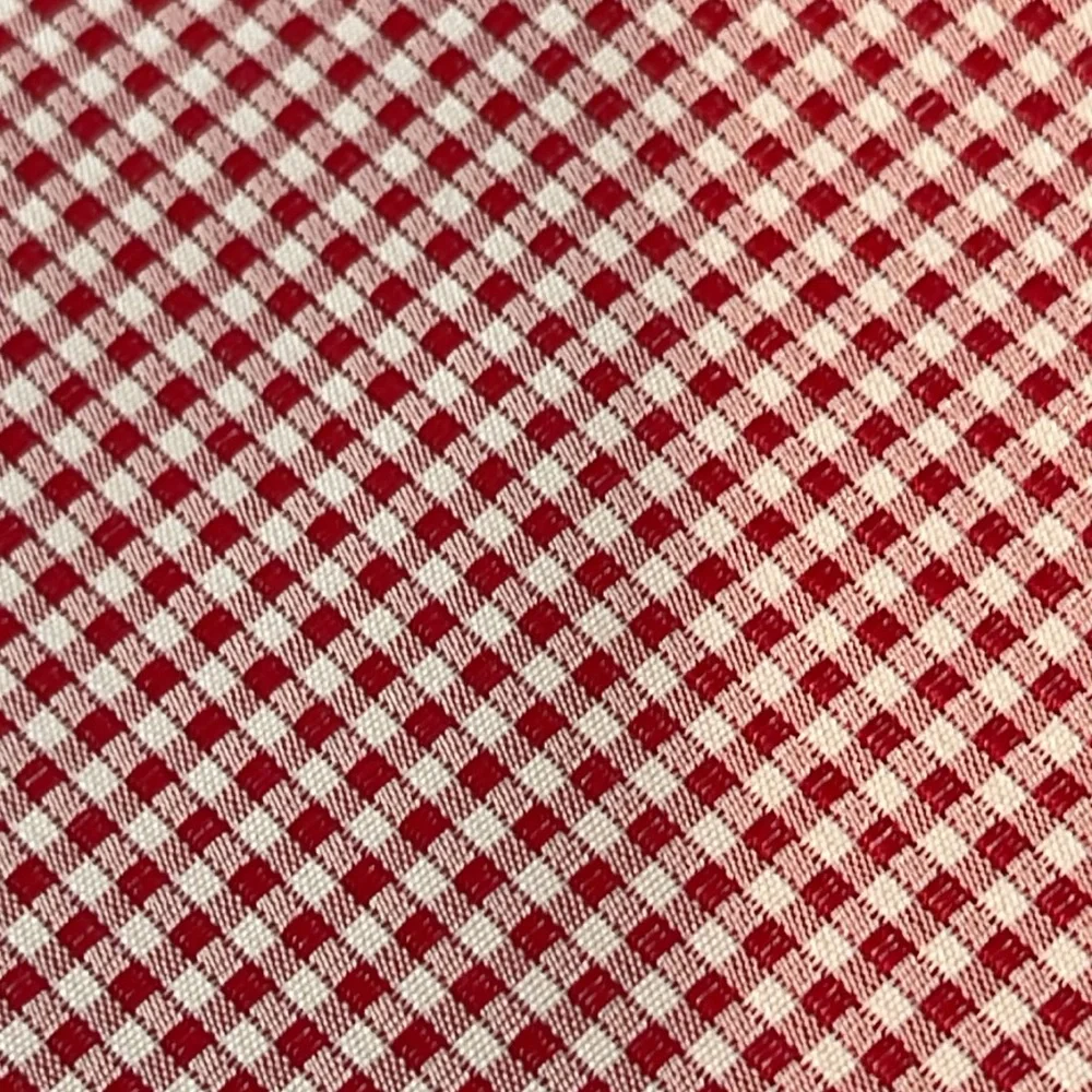 Banana Republic red and white checked tie brand new